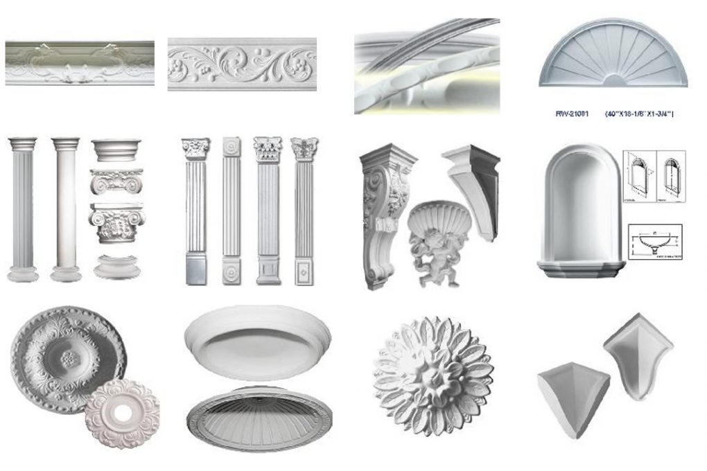 قالب های دکوری پلی یورتان